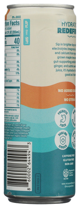 Sparkling Hydration, Pineapple Passionfruit Ginger, Reg Org, 12 fl oz