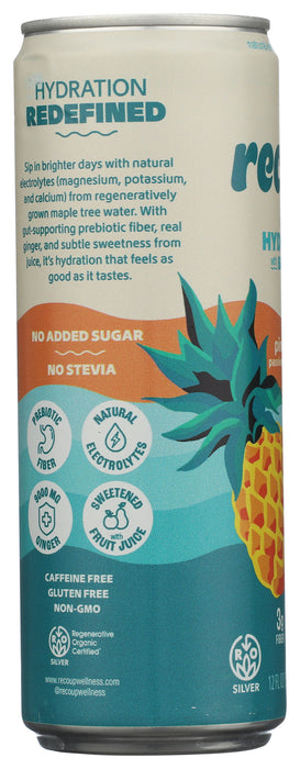 Sparkling Hydration, Pineapple Passionfruit Ginger, Reg Org, 12 fl oz