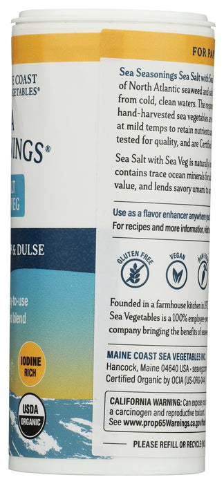 Sea Seasonings, Sea Salt w Sea Veg, Org, 4 oz