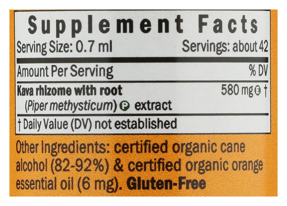 Kava Extract, Orange, 1 oz