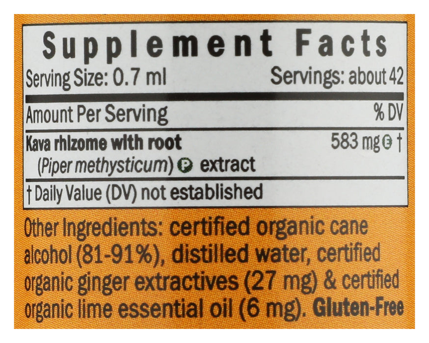 Kava Extract, Ginger Lime, 1 oz