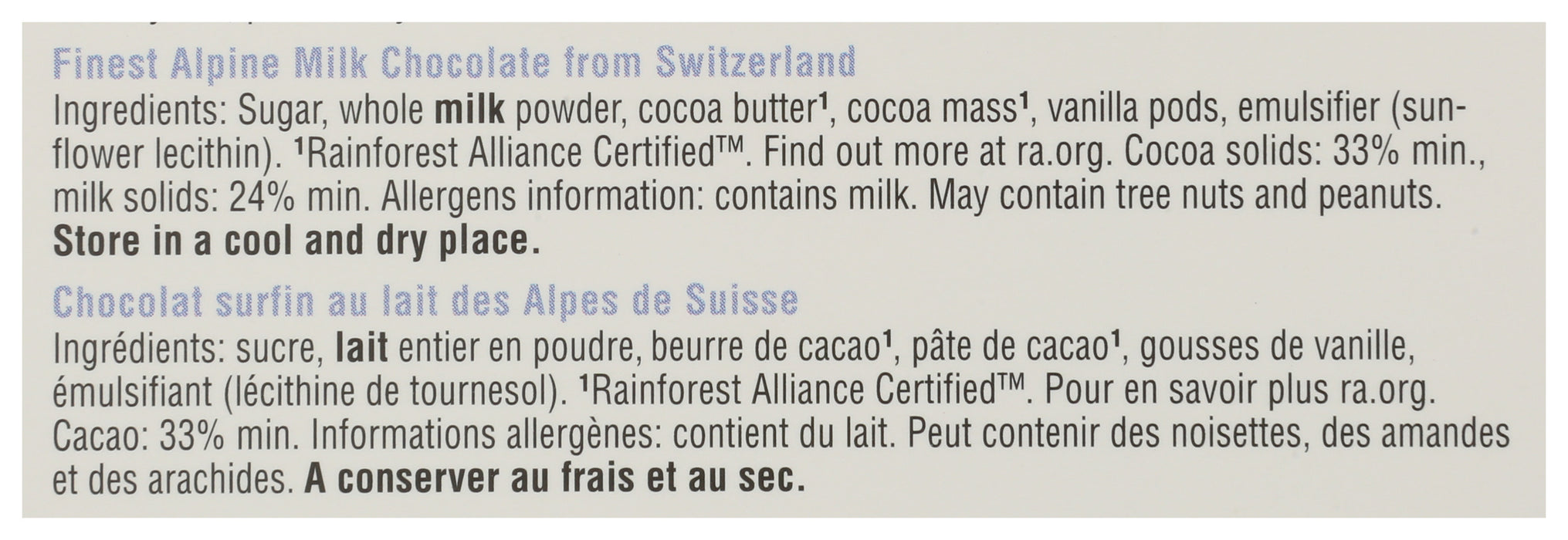 Alpine Milk Chocolate Bar, 3 oz