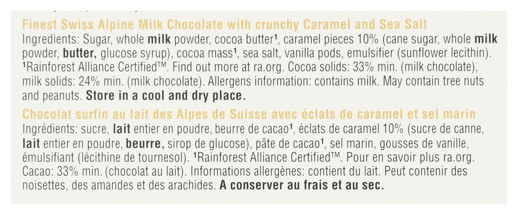 Alpine Milk Chocolate w/ Caramel Sea Salt Bar, 3 oz