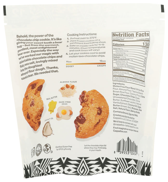 Cookie  Dough Chocolate Chips w/ Flaky Sea Salt, GF, 12 oz