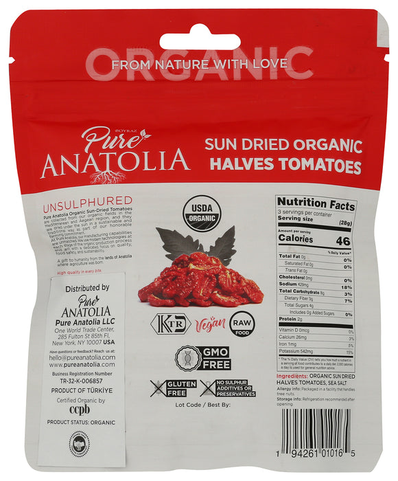 Sun Dried Tomatoes Halves, Unsulfured Org, 3.17 oz