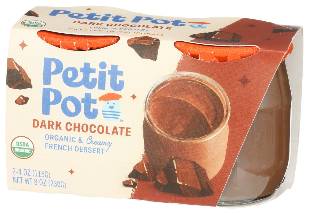 Dark Chocolate Creamy French Dessert 2pk, Org, 8 oz