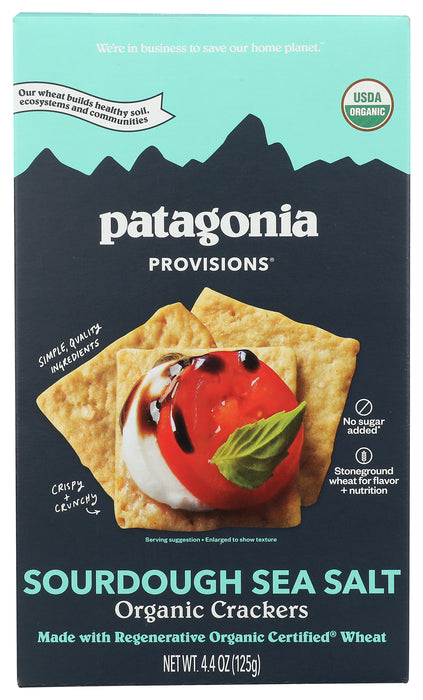 Sourdough Crackers, Sea Salt, Org, 4.4 oz