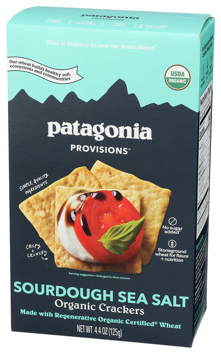 Sourdough Crackers, Sea Salt, Org, 4.4 oz
