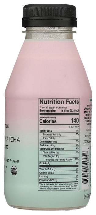 Matcha Strawberry Almond Latte, Org, 11 fl oz