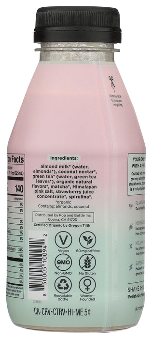 Matcha Strawberry Almond Latte, Org, 11 fl oz