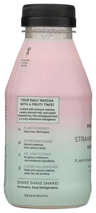 Matcha Strawberry Almond Latte, Org, 11 fl oz