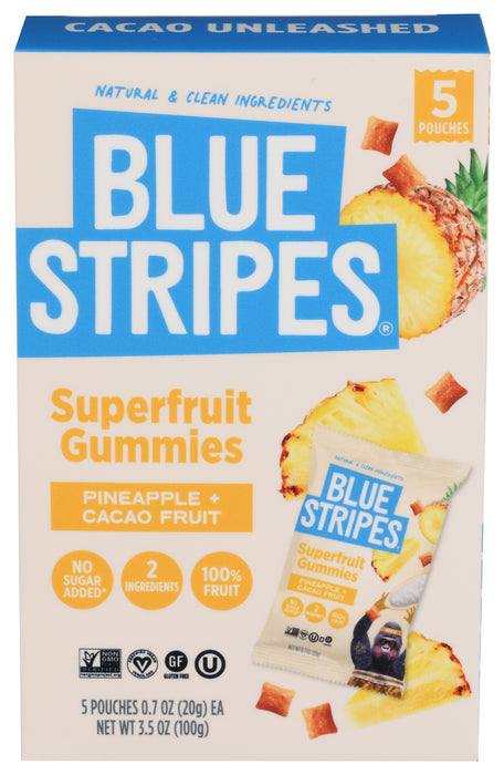 Superfruit Gummies, Pineapple + Cacao Fruit 5pk, GF, 3.5 oz
