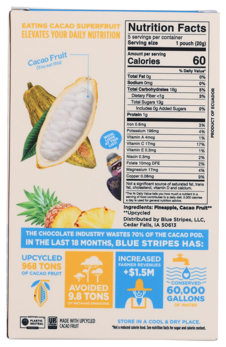 Superfruit Gummies, Pineapple + Cacao Fruit 5pk, GF, 3.5 oz