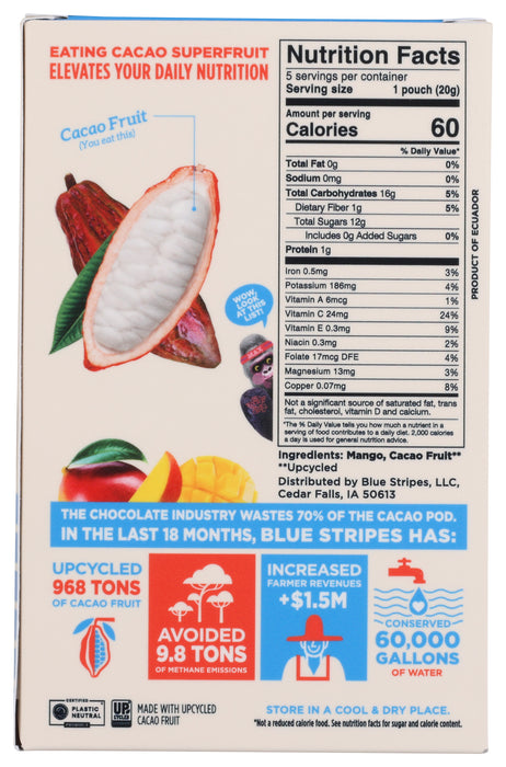 Superfruit Gummies, Mango + Cacao Fruit 5pk, GF, 3.5 oz