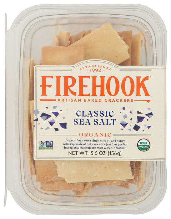 Artisan Baked Cracker, Sea Salt, Org, 5.5 oz