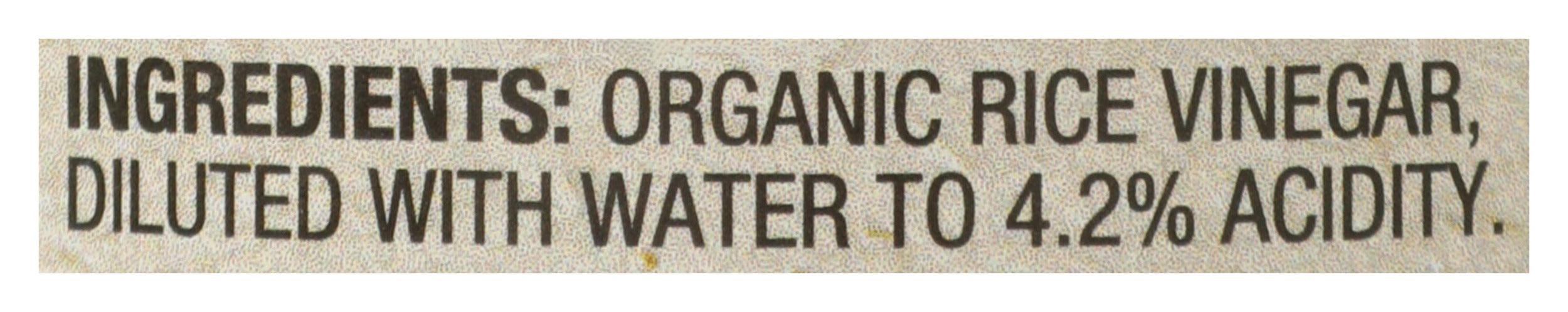 Rice Vinegar Natural, Org, 12 fl oz