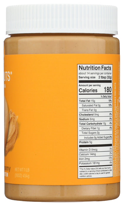 Cashew Butter, Pure & Creamy, 16 oz