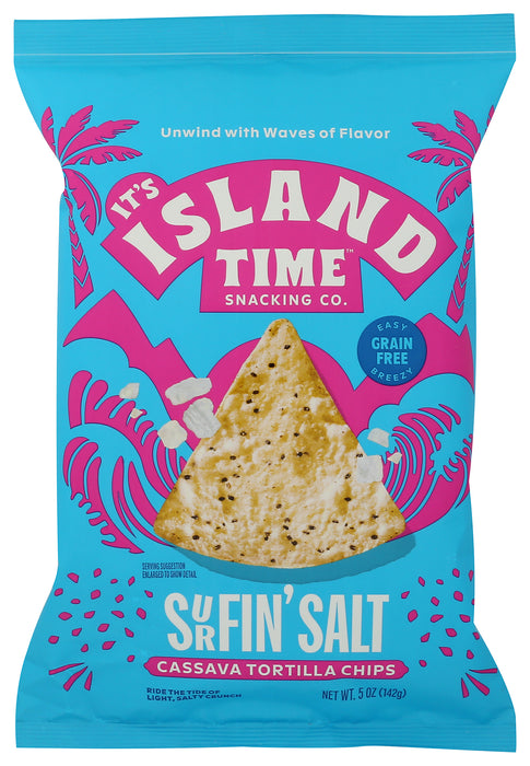 Cassava Tortilla Chips, Surfin' Salt, 5 oz