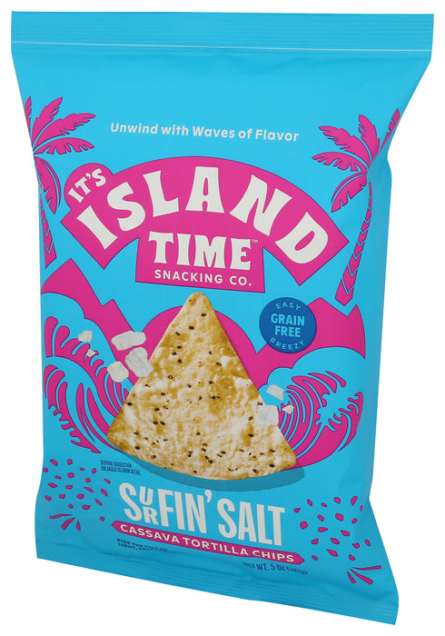 Cassava Tortilla Chips, Surfin' Salt, 5 oz