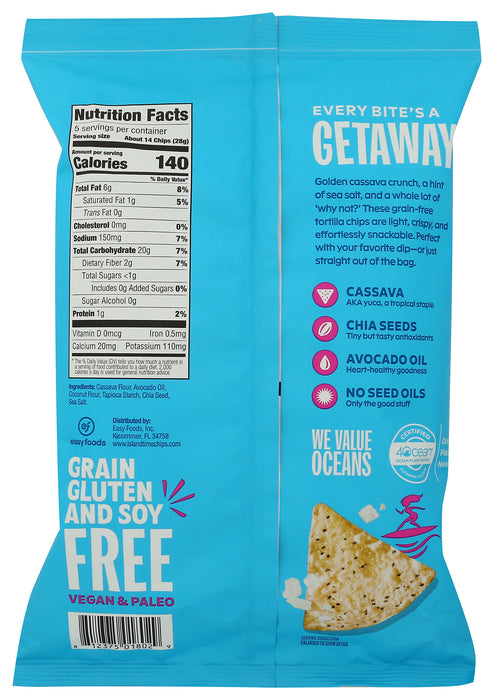 Cassava Tortilla Chips, Surfin' Salt, 5 oz