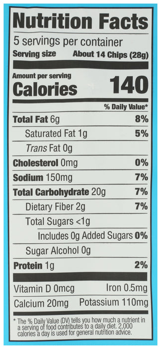 Cassava Tortilla Chips, Surfin' Salt, 5 oz