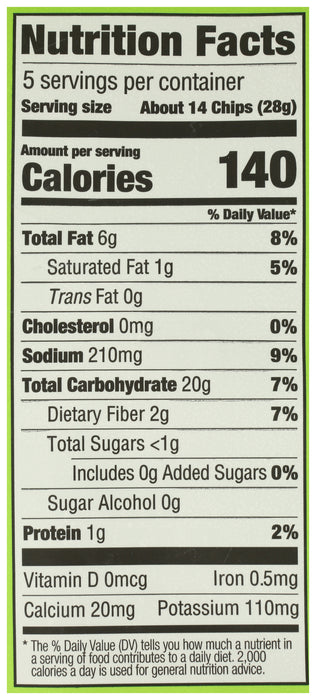 Cassava Tortilla Chips, Laidback Lime, 5 oz