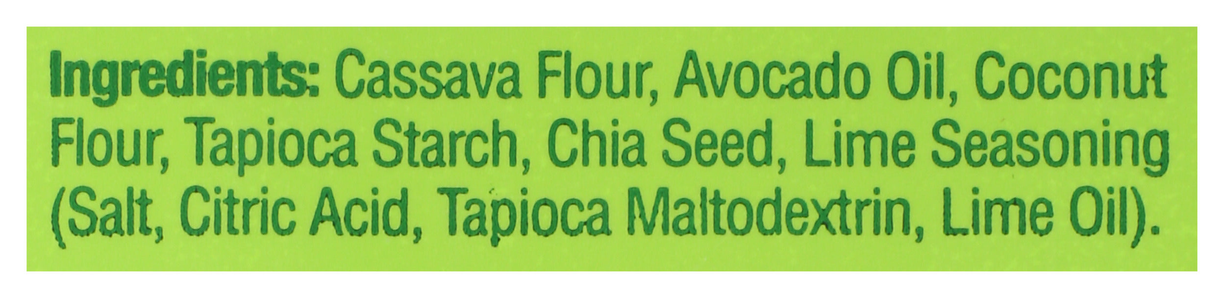 Cassava Tortilla Chips, Laidback Lime, 5 oz
