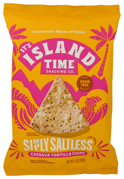 Cassava Tortilla Chips, Simply Slatless, 5 oz