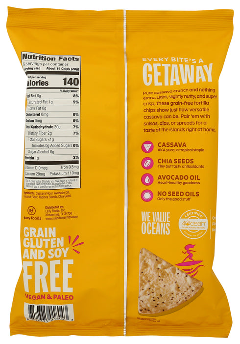 Cassava Tortilla Chips, Simply Slatless, 5 oz