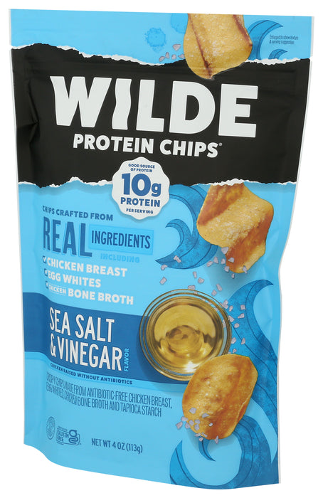 Wilde Protein Chips, Sea Salt & Vinegar, 4 oz