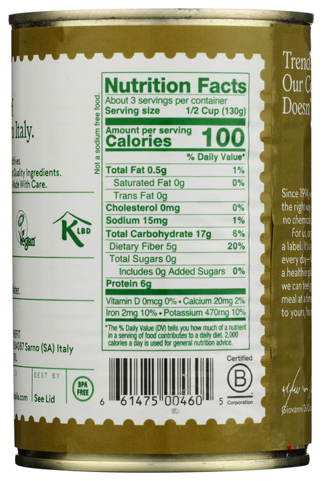 Butter Beans, Org, 14 oz