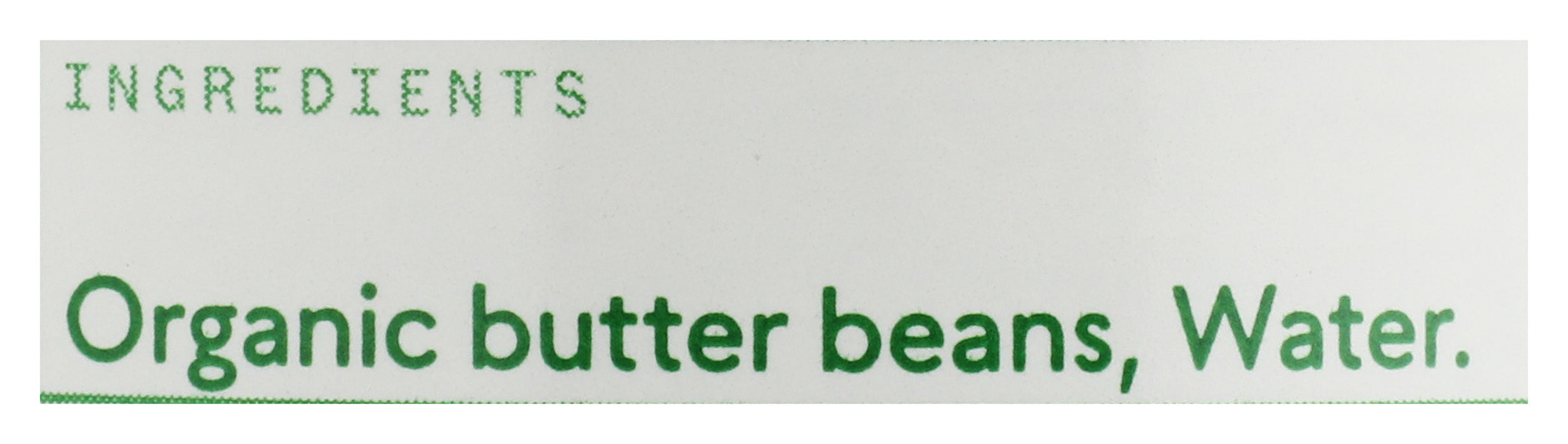 Butter Beans, Org, 14 oz