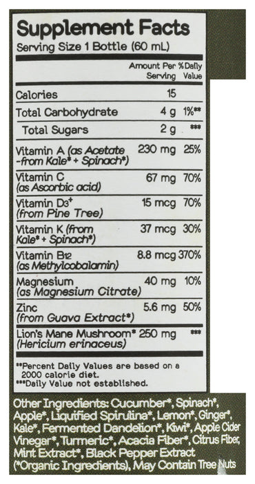 Green Ritual Shot, Org, 2 fl oz