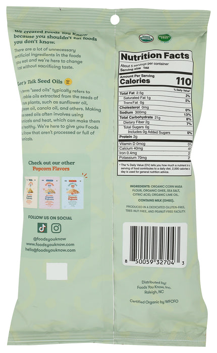 Tortilla Dip Chips, Hint of Lime, No Seed Oil Org, 5 oz