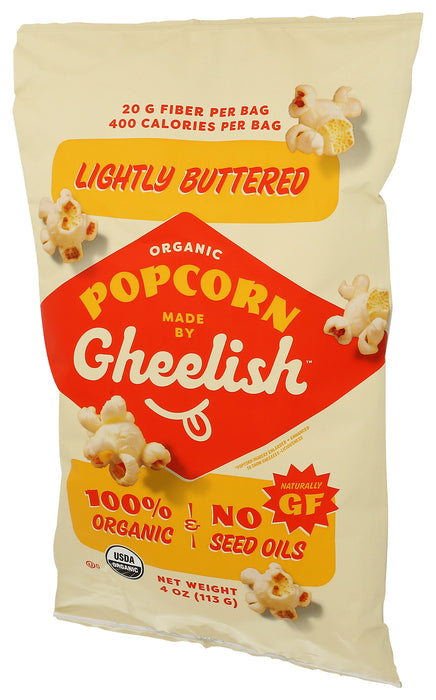 Lightly Buttered Popcorn, No Seed Oil Org, 4 oz