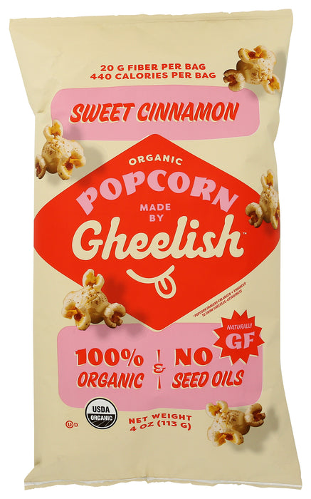 Sweet Cinnamon Popcorn, No Seed Oil Org, 4 oz