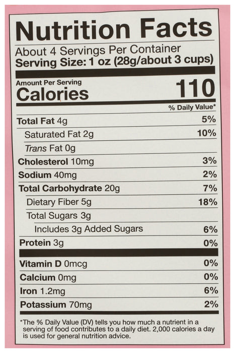 Sweet Cinnamon Popcorn, No Seed Oil Org, 4 oz