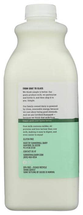 Goat Milk, Grade A Pasteurized, 1.5 lit/52 fl oz
