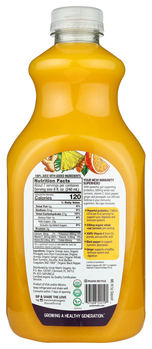Ultimate Defense, Orange + Pineapple + Ginger, Org, 52 fl oz