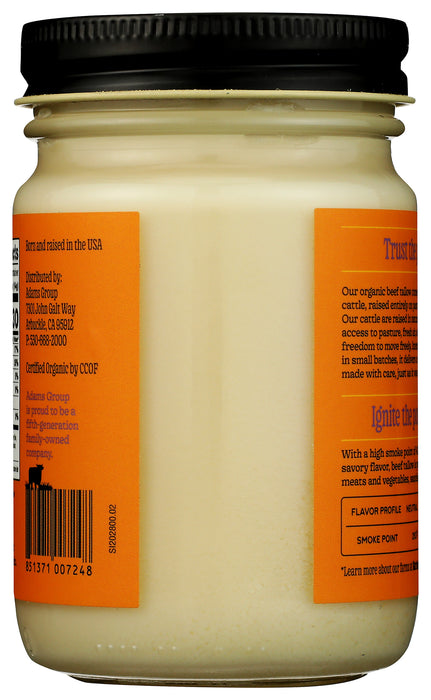 Beef Tallow Grass Fed, Org, 11 oz