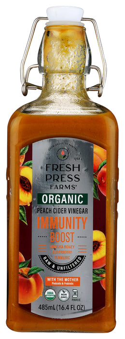 Peach Cider Vinegar, Immunity Boost, Org, 16.4 fl oz