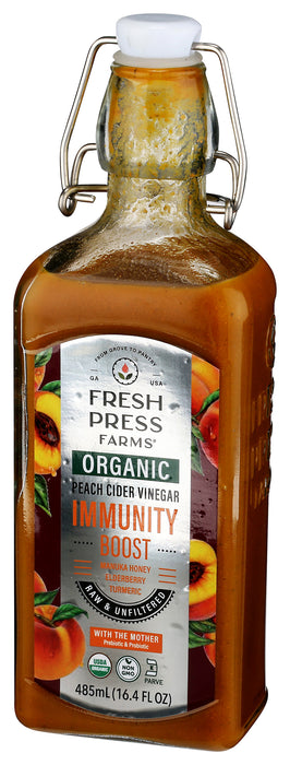 Peach Cider Vinegar, Immunity Boost, Org, 16.4 fl oz