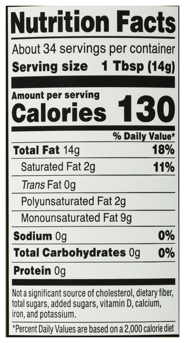 Avocado Oil, Reg Org, 16.9 fl oz