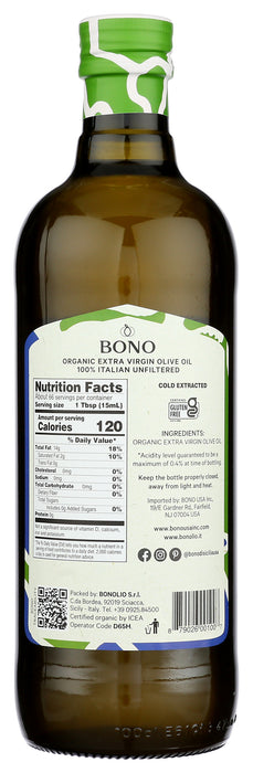 Italiano Unfiltered Extra Virgin Olive Oil, Org, 33.8 fl oz