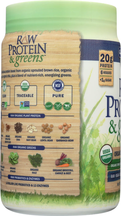 Raw Protein & Greens, Vanilla, 550 g