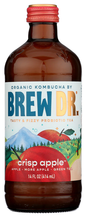 Crisp Apple Kombucha, Org, 14 fl oz