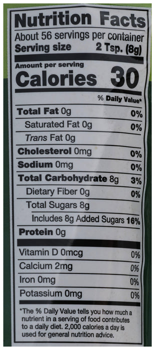 Sugar Brown, FT Org, 16 oz