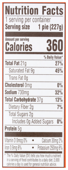 Hearty Vegetable Pot Pie, 8 oz