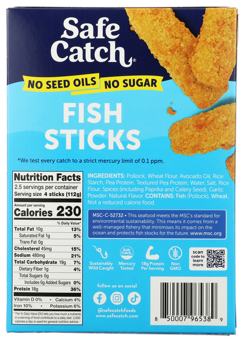 Fish Sticks, Wild Caught Pollock, No Seed Oil, 10 oz