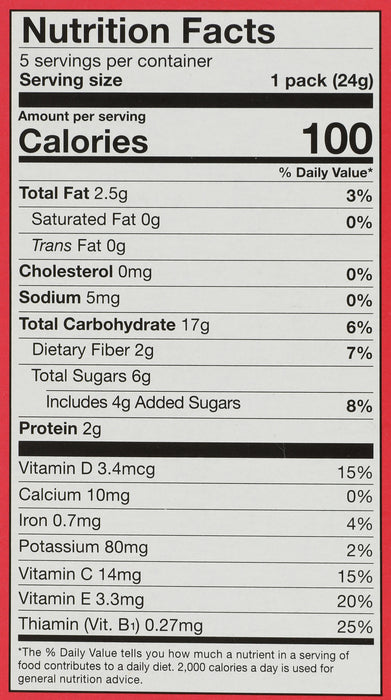 Granola Bites 5pk, Strawberry, Org, GF, 4.25 oz